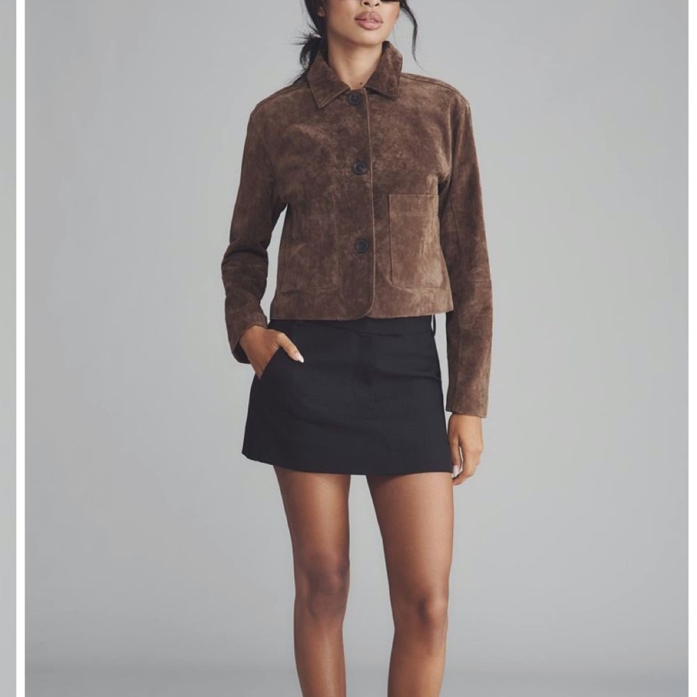 Politix Real Genuine Suede Blazer Jacket M